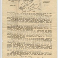 Letter from E.B. De Lany, July 21, 1922, East Orange, New Jersey/Fernandina, Florida